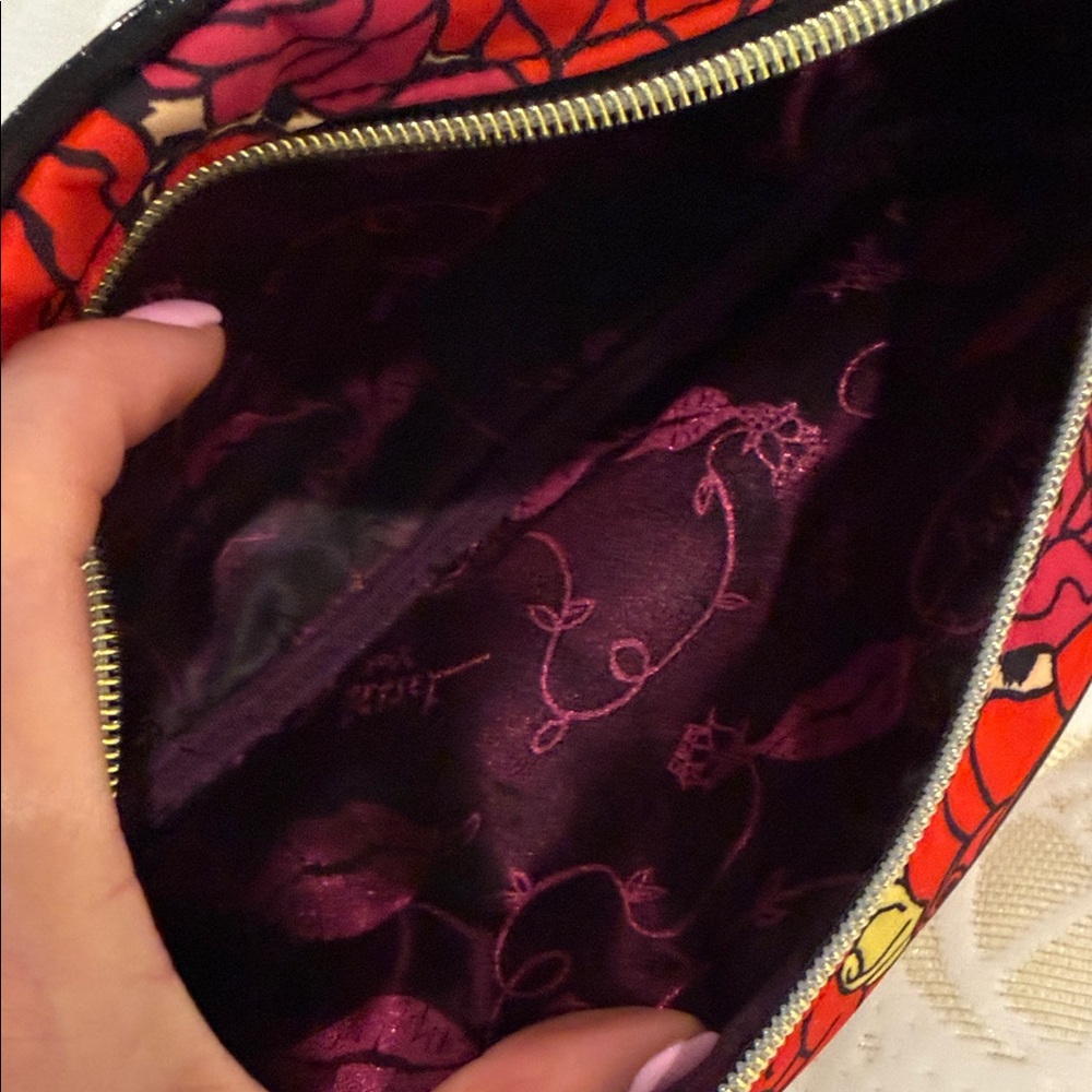 Betsey Johnson Floral and Leopard Cosmetic Bag - Picture 5 of 6